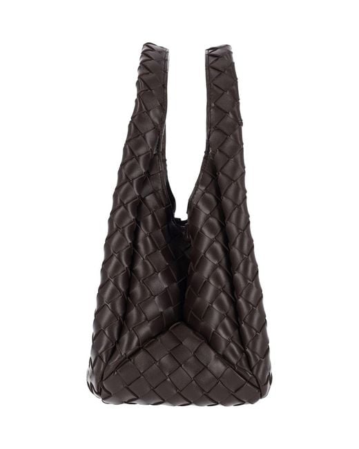 Bottega Veneta Black Small Handbag "Campana"