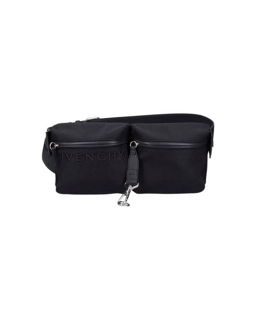 Givenchy Black Cargo Logo Pouch for men