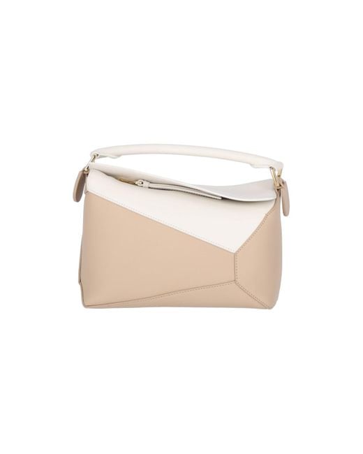 Loewe Natural Small Shoulder Bag 'Puzzle Edge'