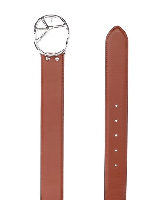 Needles Brown Cowhide Leather Belt for men