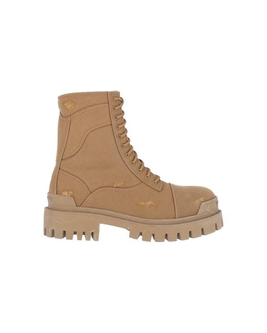 Balenciaga Natural Cotton Boots for men