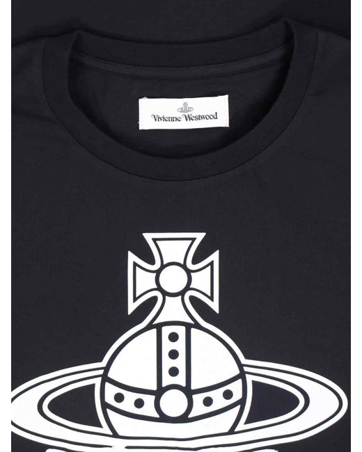 Vivienne Westwood Black Oversized Orb Graphic T-Shirt