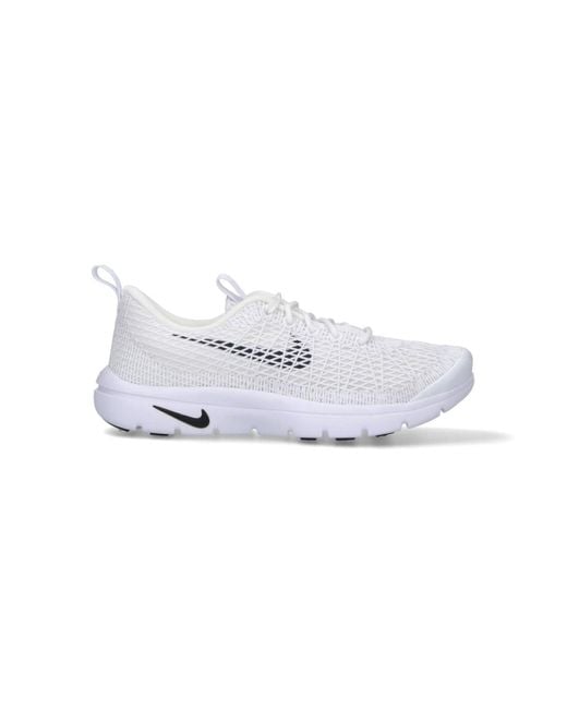 Comme des Garçons White Low-Profile Sneakers With Subtle Textured Upper for men