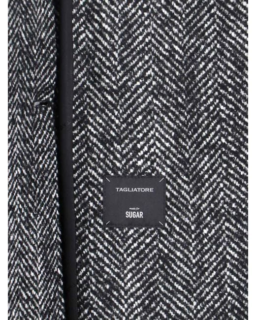 Tagliatore Gray Jole Double-Breasted Coat