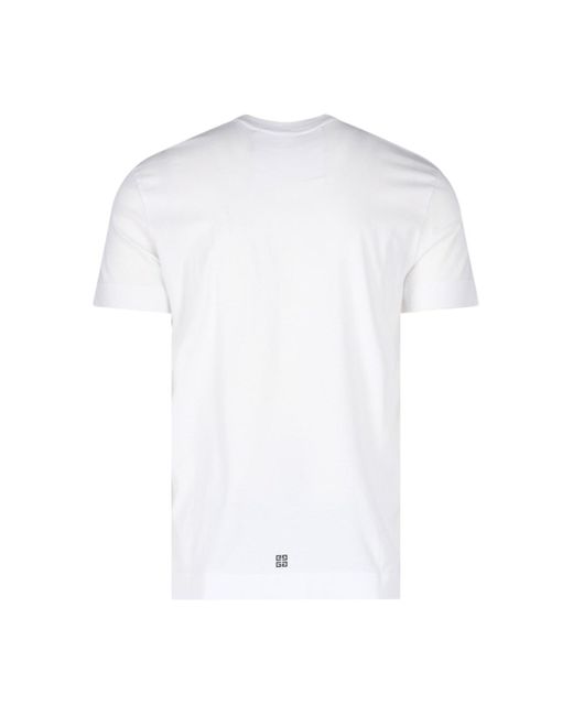 Givenchy White Logo Print T-shirt for men