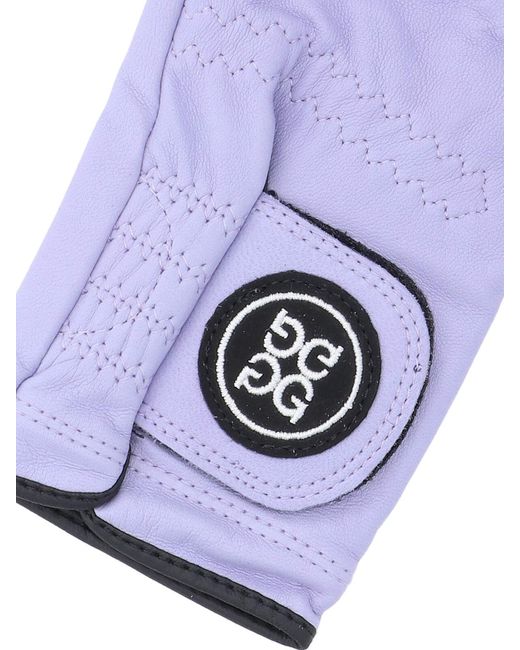 G/FORE Purple Logo Golf Gloves