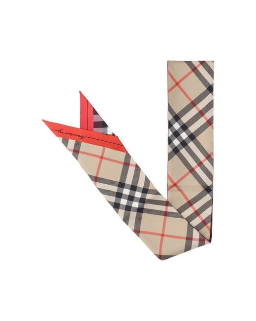 Burberry Pink 100% Mulberry Silk Scarf