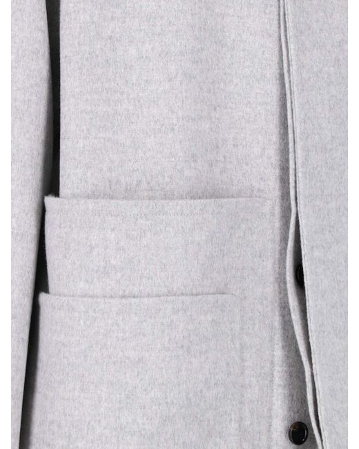 Bottega Veneta Gray Wool Blend Jacket
