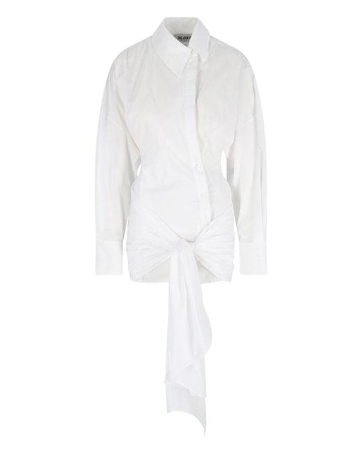 The Attico White Dresses Cotton