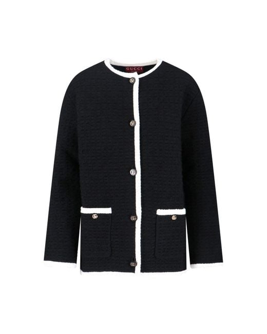 Cardigan In Lana di Gucci in Black