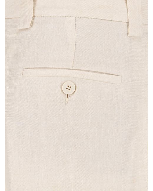 Incotex White Tailored Pants