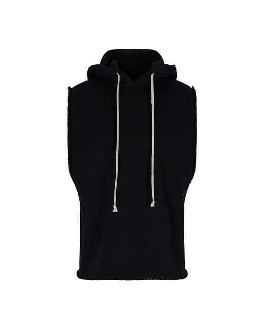 Rick Owens Black Hoodie “Sl” for men