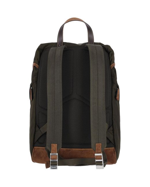 Prada Black Logo Backpack for men