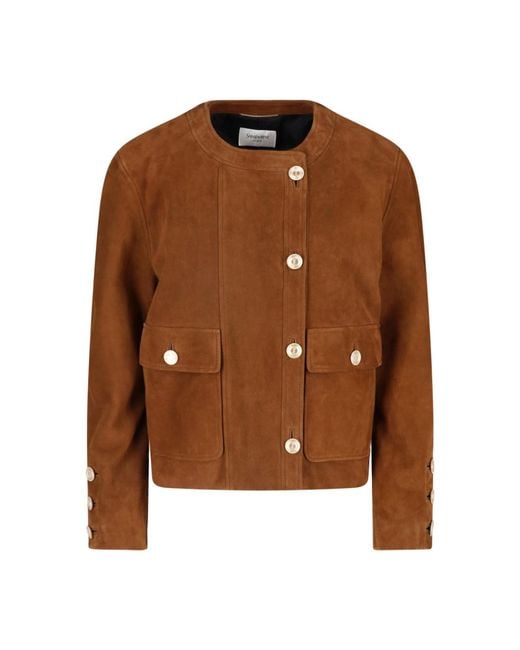 Saint Laurent Brown Suede Jacket