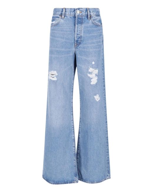 FRAME Blue Lyocell-Cotton Jeans