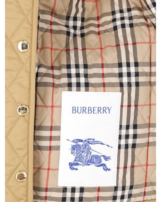 Burberry Natural Quilted Jacket
