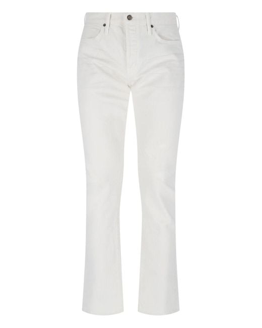 Tom Ford White Straight Jeans for men