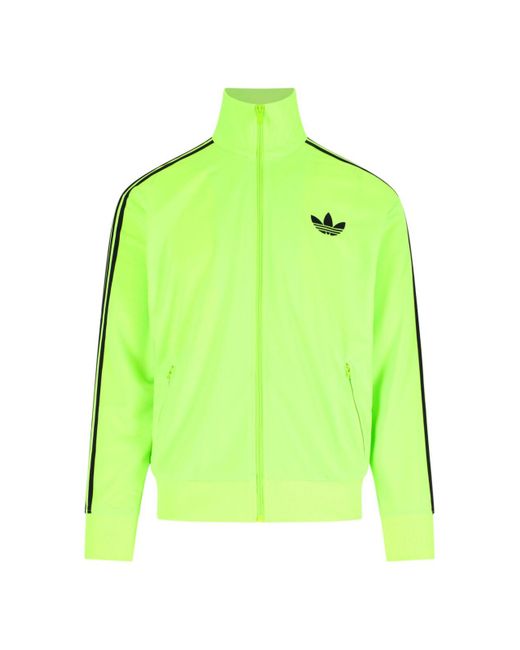 Adidas Green 'Firebird Loose' Zip Sweatshirt