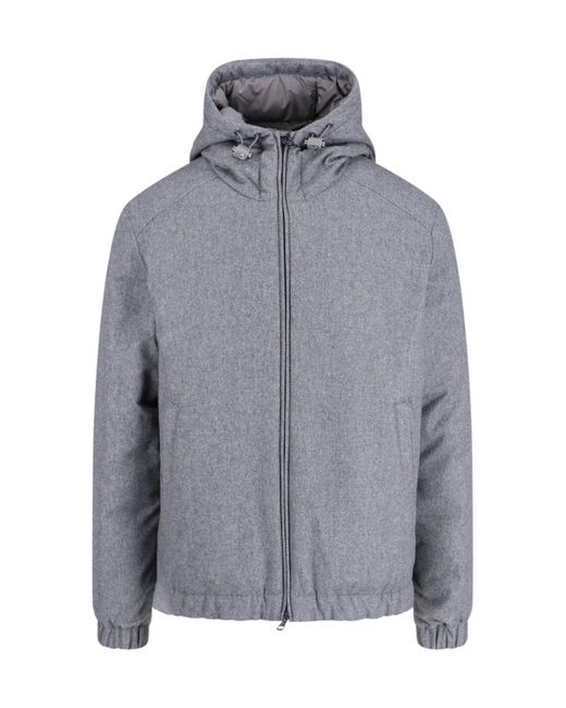 Moncler Gray 'torrani' Cropped Down Jacket for men