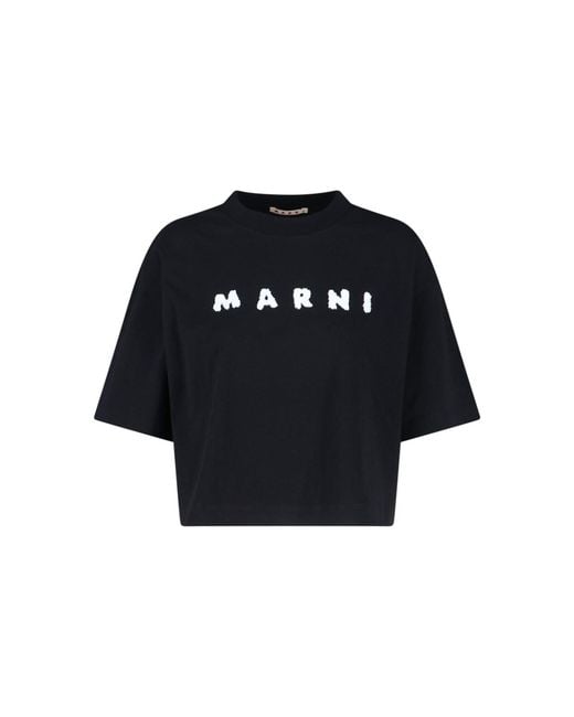Marni Black Versatile T-Shirts With Clean Lines
