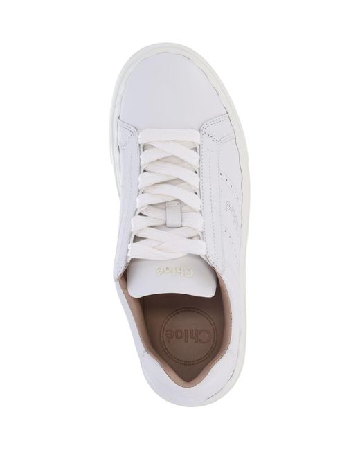 Chloé White Sneakers "Lauren"
