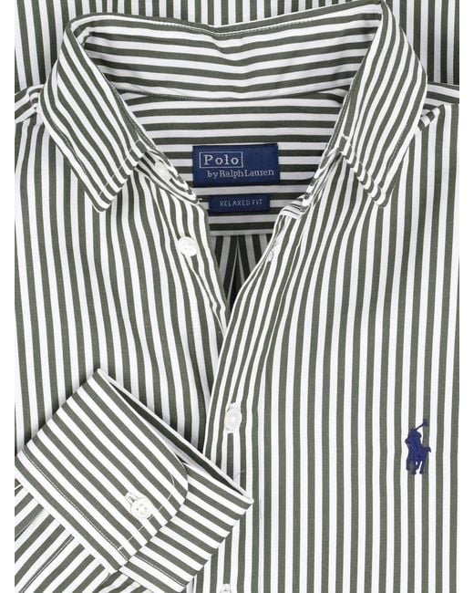 Polo Ralph Lauren Gray Striped Shirt