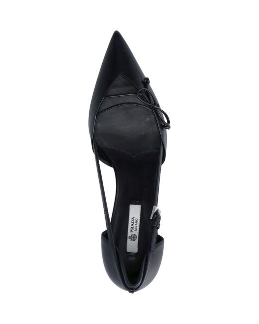 Prada Black Leather Pumps