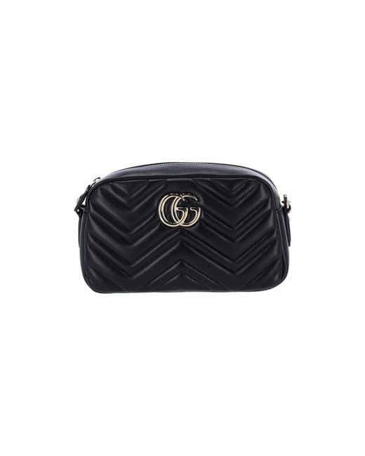 Gucci Black Mini Camera Bag "Gg Marmont"