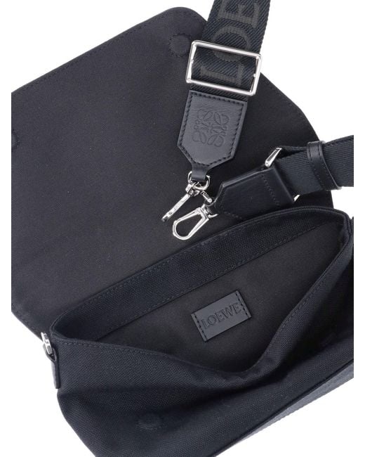 Borsa Messenger "Flex" di Loewe in White da Uomo