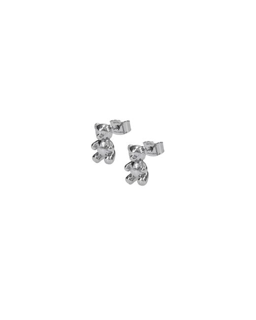 Marc Jacobs White Earrings "The Teddy Bear"