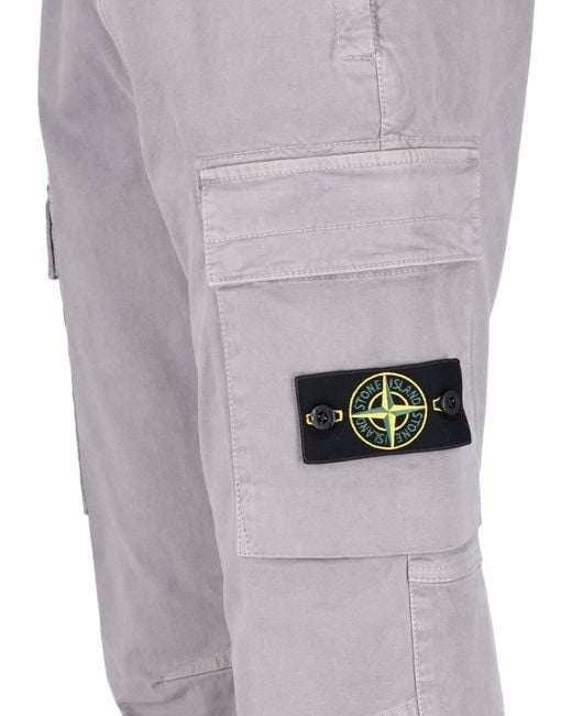 Stone Island Gray Sweatpants “3100033” for men