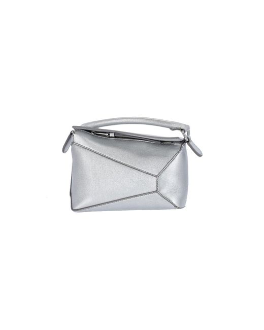 Loewe White "Puzzle Edge" Mini Bag