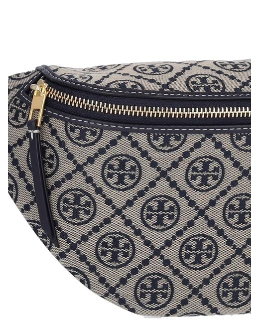 Marsupio "T Monogram" di Tory Burch in Gray