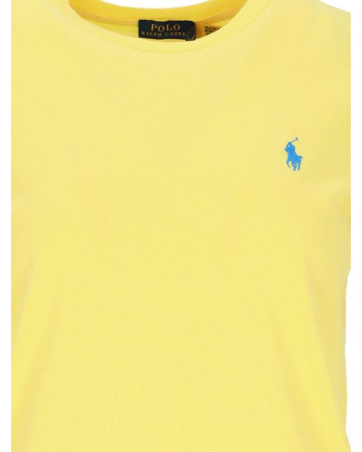 T-Shirt Logo di Polo Ralph Lauren in Yellow