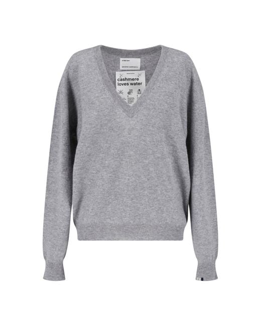 Extreme Cashmere Gray Cashmere Sweater "Ben"