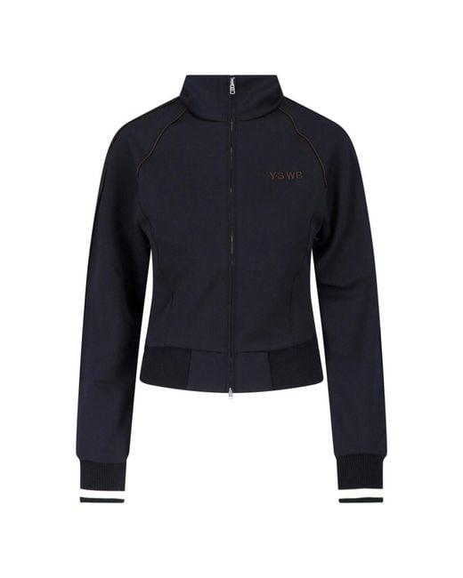 Y-3 Blue X Wales Bonner Zip Hoodie "Track"