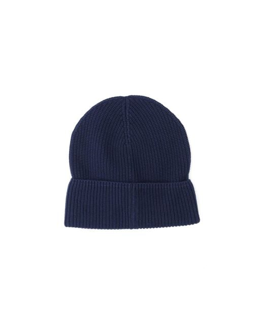 Berretto Logo di Moncler in Blue da Uomo