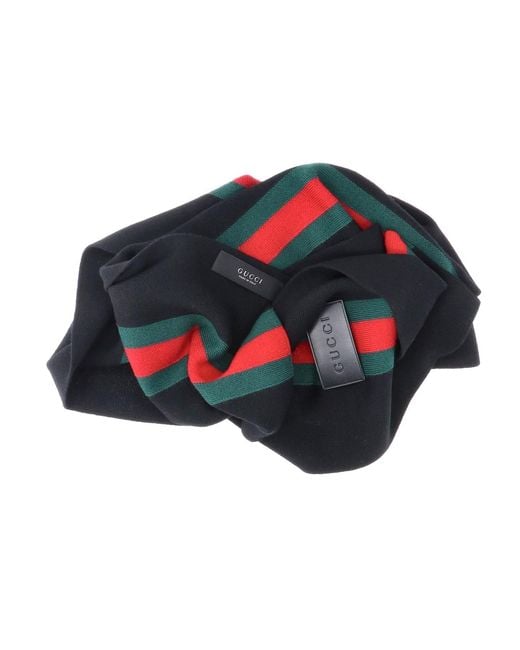 Gucci Blue Scarf "Web" for men
