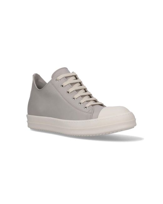 Rick Owens White "lido Low" Sneakers for men