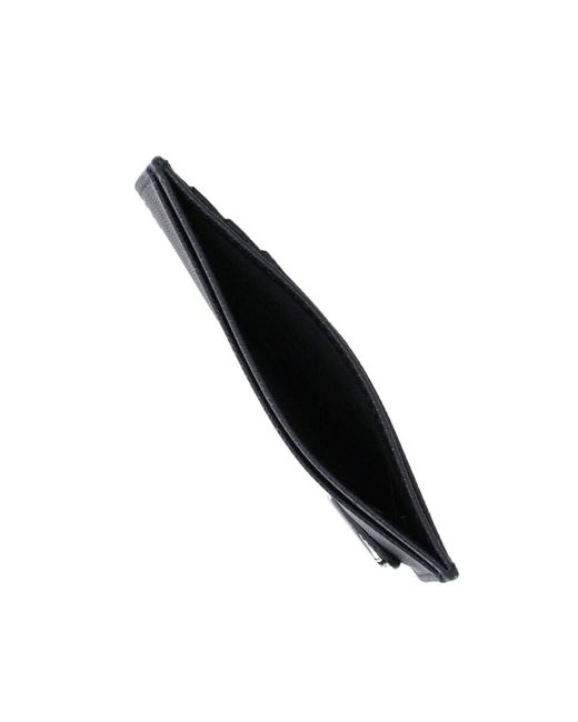 Prada Black Logo Card Holder for men