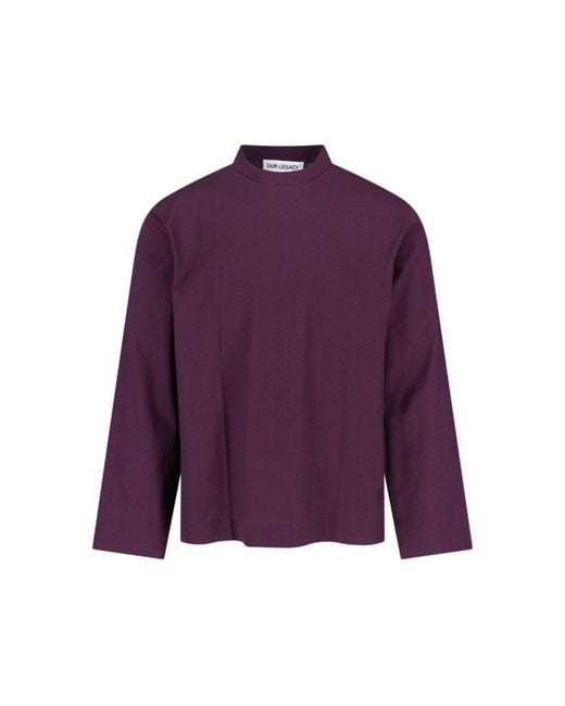 Our Legacy Purple Damson Sweater for men