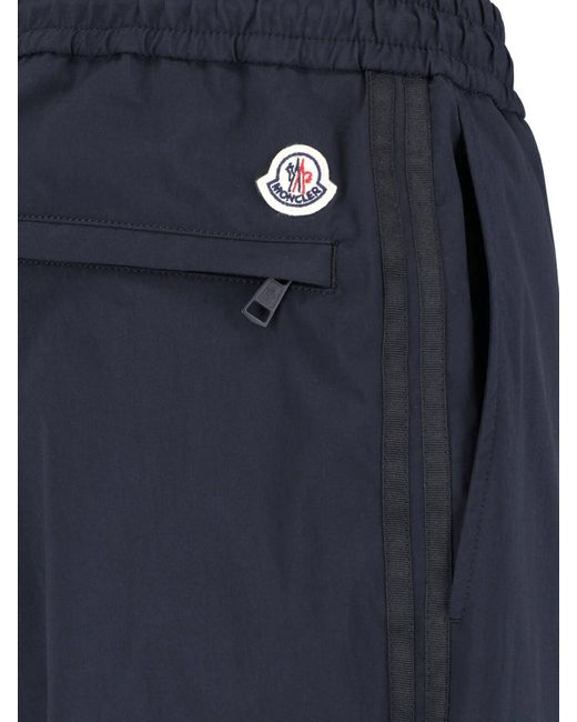 Moncler Blue Sweatpants Logo for men
