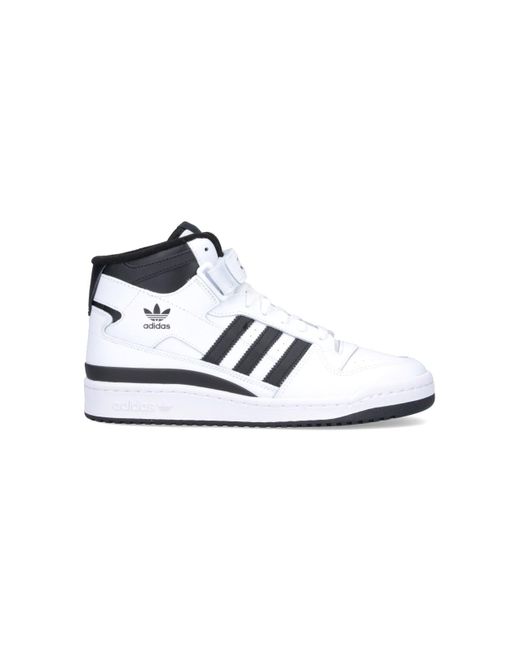 Adidas White Sneakers "forum Mid" for men