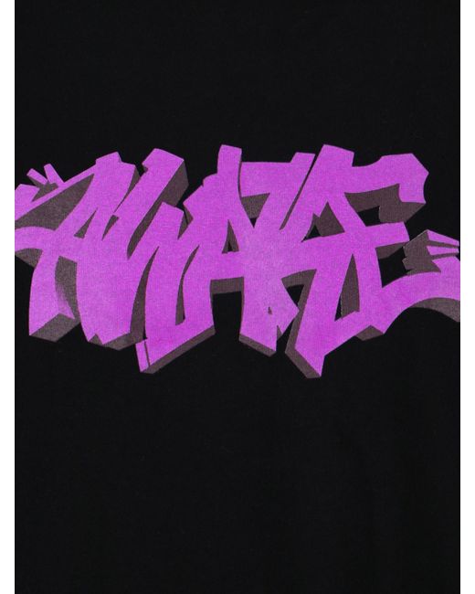 AWAKE NY Black 'graffiti' T-shirt for men