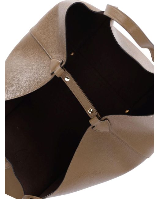 Borsa Tote Media "T Timeless" di Tod's in Brown