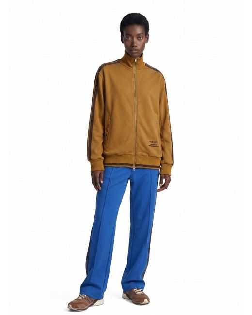 Y-3 Brown X Wales Bonner Zip Logo Sweatshirt