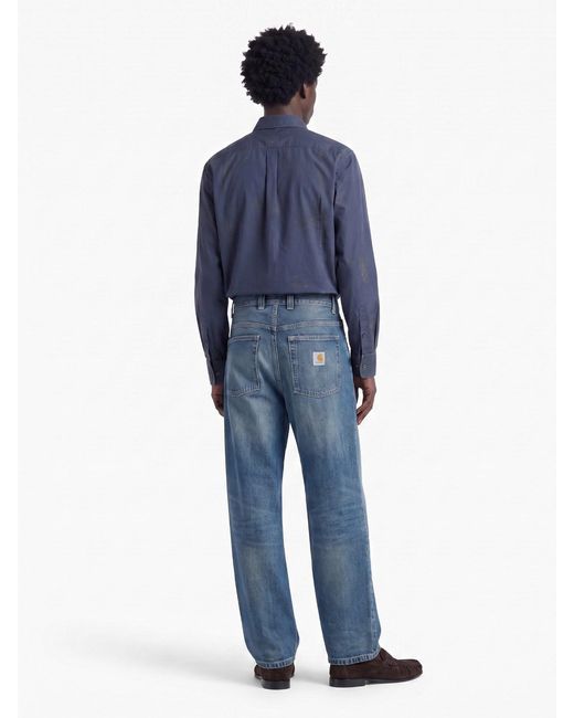 Carhartt Blue Straight Jeans for men
