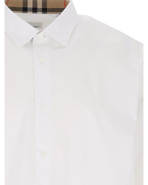Camicia "Sherfield" di Burberry in White da Uomo
