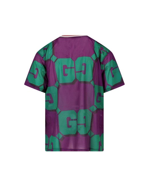 Gucci Purple Maxi 'Gg' T-shirt for men