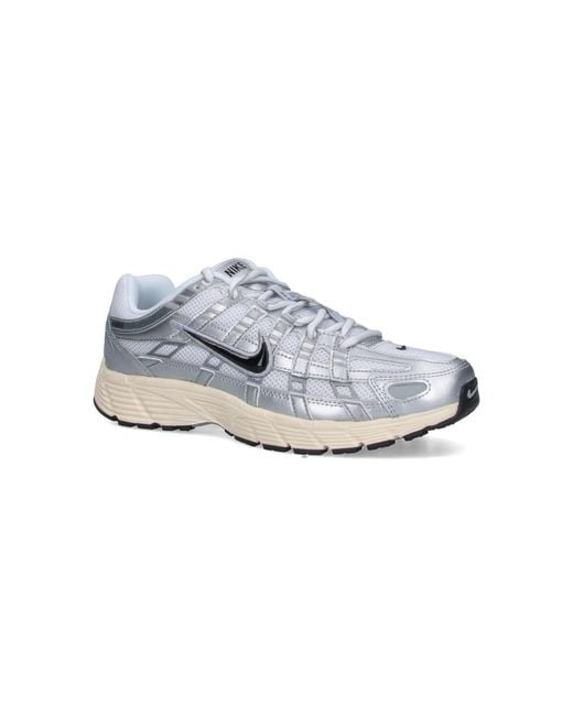 Nike White Fabric Sneakers for men